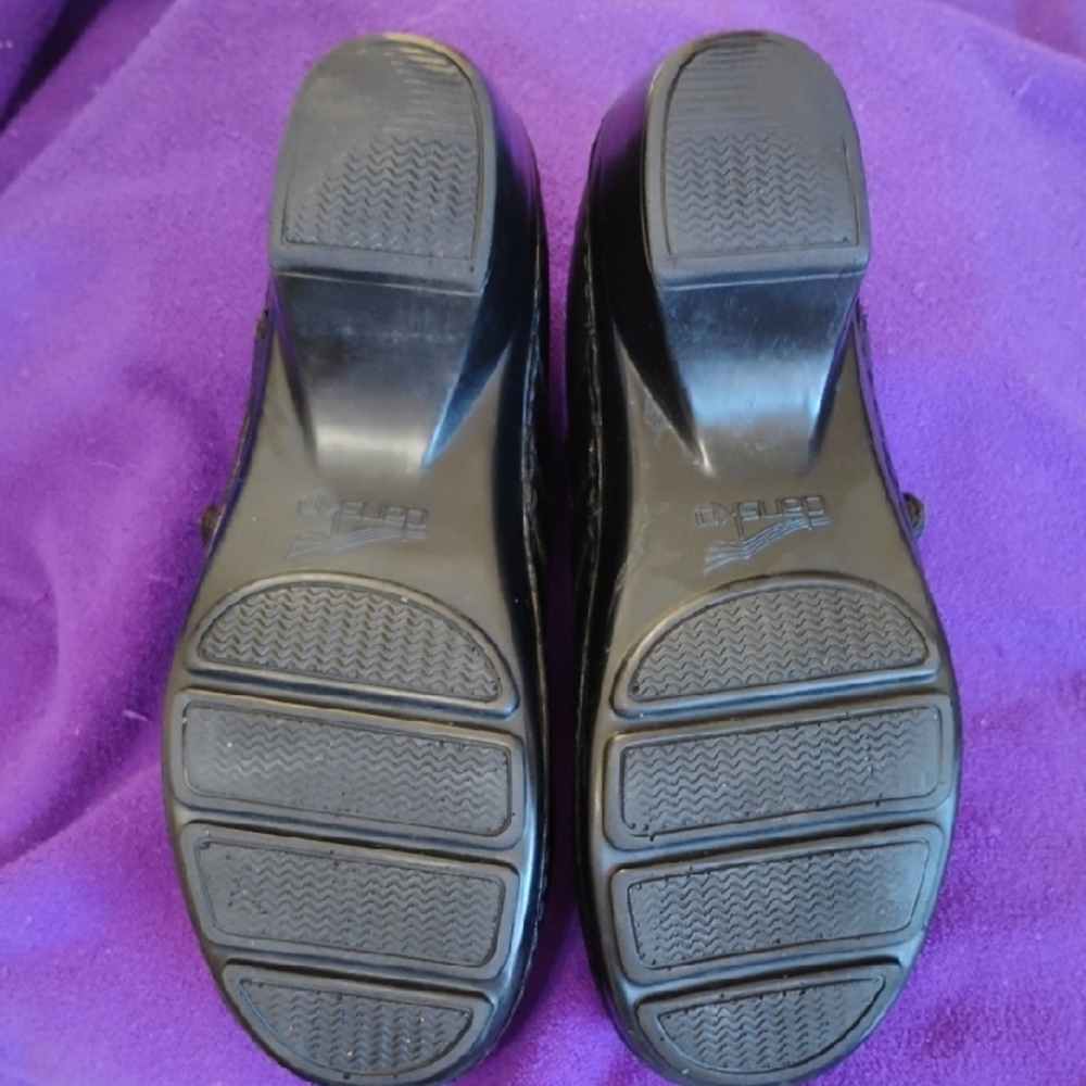 Dansko Women's Black Leather Mules 8.5 - Picture 6 of 9